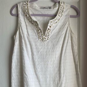 Vineyard Vines Beaded Sleeveless Top